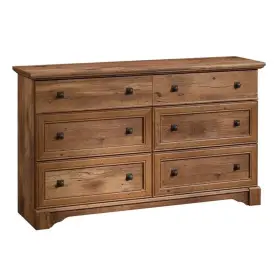 Pr-4753-1663915 Pemberly Row Engineered Wood 6-drawer Bedroom Dresser In Vintage Oak