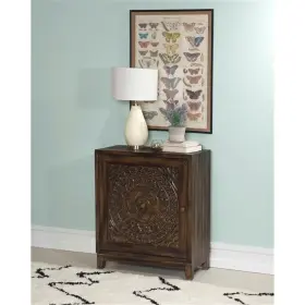 Pr-4753-2131323 Pemberly Row Traditional Wood Accent Cabinet In Dark Brown Pr-4753-2131323 Pemberly Row Traditional Wood Accent Cabinet In Dark Brown