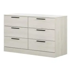 Pr-4753-2140018 Pemberly Row Engineered Wood Contemporary 6-drawer Dresser In Winter Oak