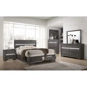 Pr-4753-2427007 Pemberly Row Traditional 7 Drawer Dresser In Gray Made With Wood