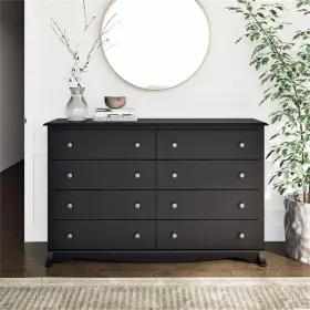 Pr-4753-2532086 Pemberly Row 8-drawer Transitional Composite Wood Dresser In Black