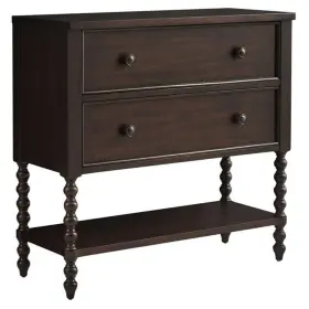 Pr-4753-2532290 Pemberly Row Modern Mdf Solid Wood Accent Chest In Morocco Brown