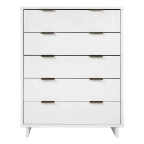 Pr-4753-2744207 Pemberly Row Contemporary Tall Engineered Wood Dresser In White