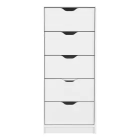 Pr-4753-2907011 Pemberly Row Contemporary Engineered Wood 5-drawers Dresser In White