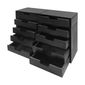 Bgqht5-006200-pjpn Pijopang 4-piece Wood Drawer Cabinet Set Desktop Storage Organizers 10-drawer Tablet