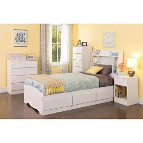 Prepac 772398511795 Astrid 4-drawer Dresser White #3