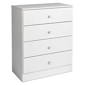 Prepac 772398511795 Astrid 4-drawer Dresser White