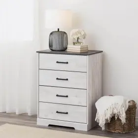 Adbr-1604-1 Prepac Chest Of Drawers 27.5 Inch W X 35.5 H 18.25 D 4-drawer Washed White #3