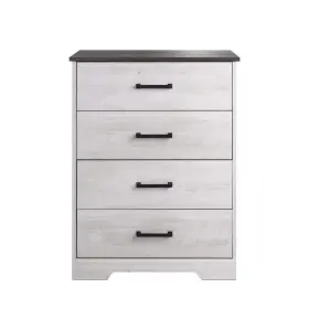 Adbr-1604-1 Prepac Chest Of Drawers 27.5 Inch W X 35.5 H 18.25 D 4-drawer Washed White