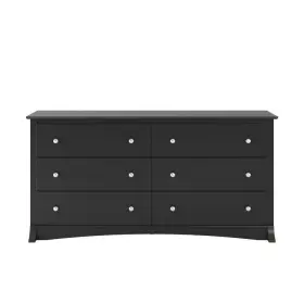 Bdc-6330-k Prepac Dressers 29 Inch H X 59 W 17.5 D 6-drawers With Durable Roller Glides Black #3