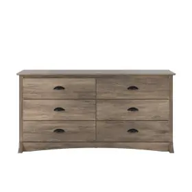 Ddc-6330-v Prepac Dresser Salt Spring 6-drawer Drifted Gray With Non-toxic Laminated Composite Wood #3