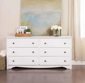 Wdc-6330-v Prepac White Monterey 6 Drawer Dresser #3