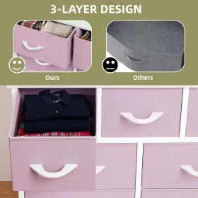 Qurious Corner 197839510999 Chest Of 7 Drawers Dresser Pink Fabric Bedroom Closet Organizer Tower Cabinet #3 Qurious Corner 197839510999 Chest Of 7 Drawers Dresser Pink Fabric Bedroom Closet Organizer Tower Cabinet #3