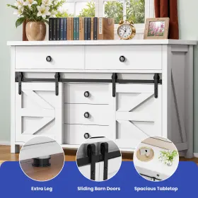 Qurious Corner 197839896109 Chest 5 Drawers Dresser With 2 Sliding Cabinets Bedroom Board Storage Cabinet Unit #3 Qurious Corner 197839896109 Chest 5 Drawers Dresser With 2 Sliding Cabinets Bedroom Board Storage Cabinet Unit #3