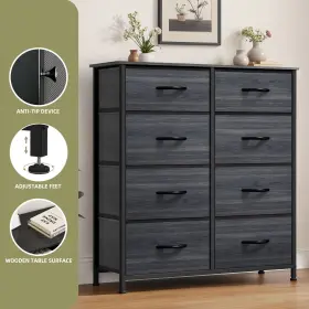 Beysh5zh1n Qurious Corner 8 Drawer Dresser Gray Storage Tower Organizer Livingroom Waterproof Cabinet Unit #3