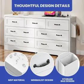 Beyshecm6r Qurious Corner Chest Of 7 Drawer Dresser Bedroom Furniture Storage Cabinet Organizer For Indoor #3