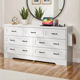 Beyshecm6r Qurious Corner Chest Of 7 Drawer Dresser Bedroom Furniture Storage Cabinet Organizer For Indoor