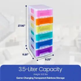 Really Useful Box 060231631508 6-drawer Cart Organizer Plastic Storage Drawers Home With #3