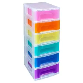 Really Useful Box 060231631508 6-drawer Cart Organizer Plastic Storage Drawers Home With
