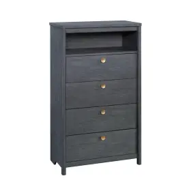 32.126 Sauder 433516 Dover Edge 4-drawer Denim Oak Chest Of Drawers 54.134 Inch X
