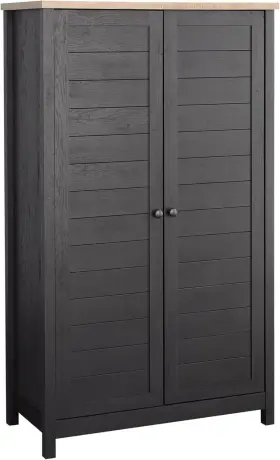 433803 Sauder Cottage Road Storage Cabinet Raven Oak Finish