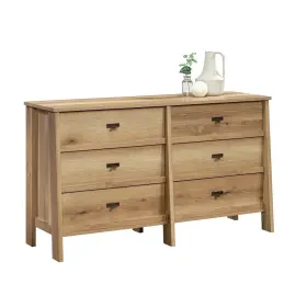 433919 Sauder Trestle Dresser Timber Oak Finish