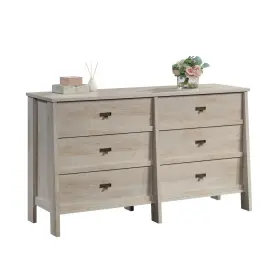 433923 Sauder Trestle Dresser Chalked Chestnut Finish