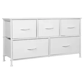 Jyg001 Shawken Dresser For Bedroom With 5 Drawers Fabric One-piece Steel Frame