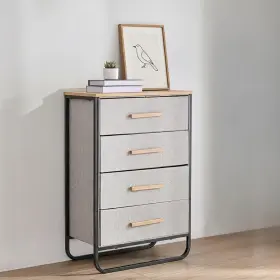 60x35x92cm Sherwood Sh-02196 Selene 3 Drawer Fabric Dresser -