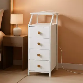 Shipitfurniture 313089774770 Ultraslimvertical Dresser With Usb Charging Station White