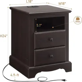 Shopsmart Hub 313037859887 6/7 Drawers Dresser Chests For Bedroom Wood Rustic Tall Chset Of Nights