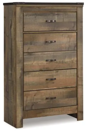 B446-46 Signature Design By Ashley Trinell Rustic 5 Drawer Chest Of Drawers With Nailhead Trim Warm Brown B446-46 Signature Design By Ashley Trinell Rustic 5 Drawer Chest Of Drawers With Nailhead Trim Warm Brown