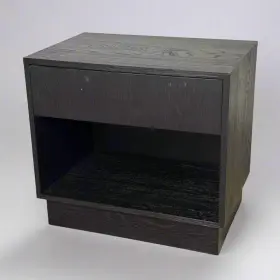 Sr-nst-46001-q Sonder Bennet Nightstand Drawer Sz 24 Inch L X 16 W 22 H Black
