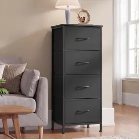 Songmics Home Ulgs314b01ssh 4 Drawer Dresser For Bedroom Fabric Chest Of Drawers Closet Organizers And