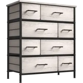 Drw-8d-rub Sorbus 8-drawer Dresser 11.5 Inch X34 X36 Lightweight Portable Steel Frame In Greige #2