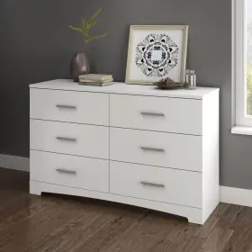 10450 South Shore Dresser 4.75 Inch X 53.25 16.5 Particle Board 6-drawers Pure White #2