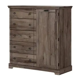 12763 South Shore Chest Of Drawers 48.75 Inch H X 47 In W With 5 Fall Oak
