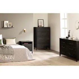 13558 South Shore Gravity 5-drawer Chest Rubbed Black #3