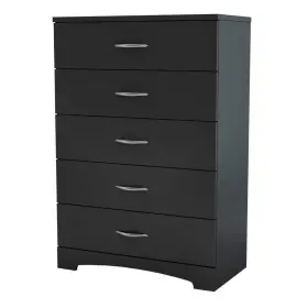 3107035 South Shore Chest Of Drawers 42.5 Inch X 33 19 Particle Board 5-drawers Black