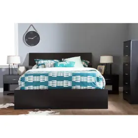 3107066 South Shore Chest Of Drawers Step One 6-drawer Pure Black Compact Metal Handles #2
