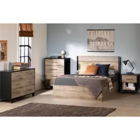 83223861 South Shore Arlen 1 Drawer Kidsft Nightstand Weathered Oak/matte Black - #2 83223861 South Shore Arlen 1 Drawer Kidsft Nightstand Weathered Oak/matte Black - #2