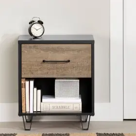 83223861 South Shore Arlen 1 Drawer Kidsft Nightstand Weathered Oak/matte Black - #3 83223861 South Shore Arlen 1 Drawer Kidsft Nightstand Weathered Oak/matte Black - #3