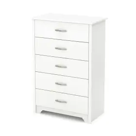 9007035 South Shore Chest Of Drawers 19.5 Inch X31.25 X48.75 5-drawers Modern In Pure White