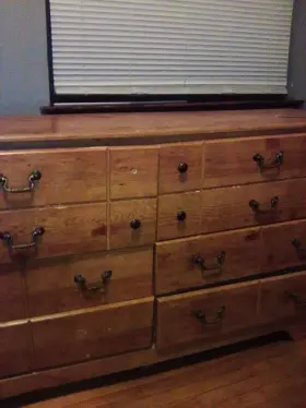 3159010 South Shore Furniture Back Bay 6 Drawer Double Dresser Brown