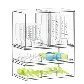 71npsn-02k4-2m2l Spaceaid Best Bottle Storage Organizer Baby - Acrylic Bottles Station Container