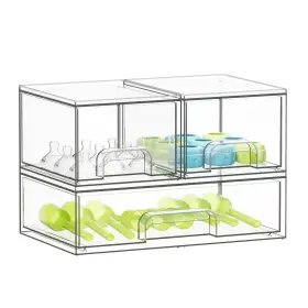 71npsn-05k3-2s1l Spaceaid Bottle Storage Organizer Baby - Acrylic Bottles Station Container