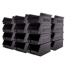 Storage Compat 697273914198 24 Pack Plastic Bins Hanging Stackable Organizer Bin For W