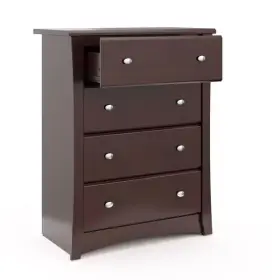 03664-309 Storkcraft Crescent 4 Drawer Chest Espresso Greenguard Gold Cert New In Box #2