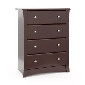 03664-309 Storkcraft Crescent 4 Drawer Chest Espresso Greenguard Gold Cert New In Box