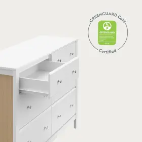 03686-071 Storkcraft Horizon 6 Drawer Dresser White With Driftwood Greenguard Gold #3